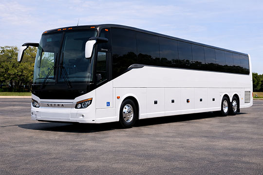 56-passenger charter bus available for charter in Miami Gardens, FL